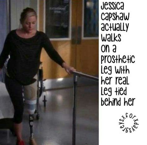 does jessica capshaw have both legs|Does Jessica Capshaw Really Have A Prosthetic